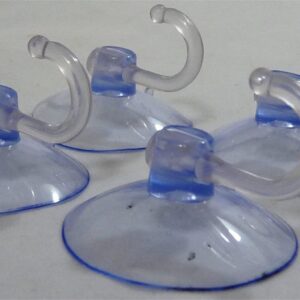 4Pcs Clear Wall Hooks Hanger Kitchen Bathroom Suction Cup Reusable Plastic Suckers Lovely and Attractive