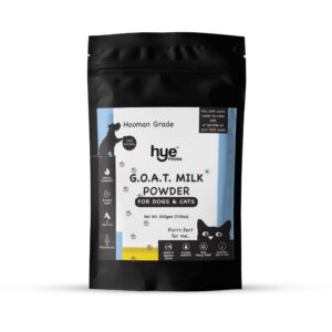 hye foods goat milk powder for pets | super milk | nutrient-rich milk supplement for happy and healthy dogs and cats 200g | 7.05 oz