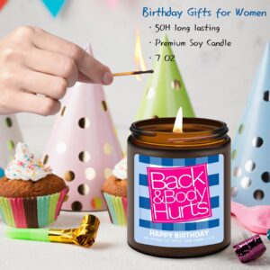 Homsolver Birthday Gifts for Women, 20th~65th Birthday Gifts for Her & Him, Birthday Decorations, Happy Birthday Gifts for Friends Mom Wife Teacher Coworker Bestie Candles