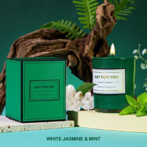 WECURATED Christmas Gift Baskets for Women, Emerald Green Gifts for Mom from Daughter Son, Luxury Relaxing Spa Self Care Gifts for Women, 30th 40th 50th 60th Unique Birthday Care Package