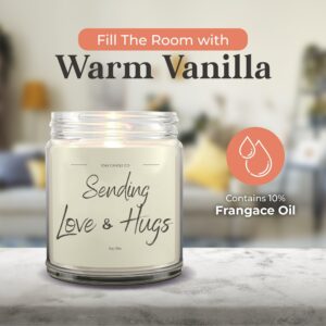 1OAK Vanilla Soy Candles - Big Hug Candle - Grief Gifts for Women - Thinking of You Gifts for Women - Sympathy Gift - Condolence Gift - Sympathy Candle - Cheer Up Gifts - Sending You a Hug Candle