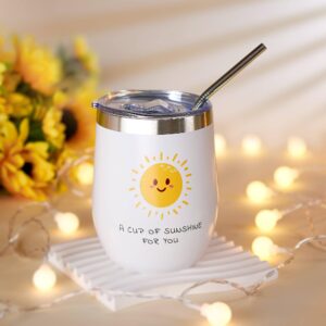 Gift Baskets For Women, Get Well Gifts for Women-8-Piece Care Package, Christmas Gifts for Women, Best Friend, Mom & Sister, Sunflower Gifts & Get Well Soon Gift Baskets - Little Box of Sunshine