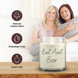 1OAK Vanilla Scented Candles - Aunt Candle Gifts - Best Aunt Gifts for Christmas from Niece, Nephew - Best Auntie Ever Gifts for Women - Aunt Birthday Gift - Presents for Aunts