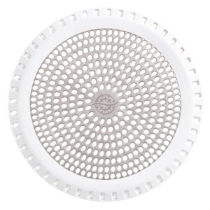 ultra showerring, the ultimate shower drain protector/hair catcher/strainer/snare/cover (white)