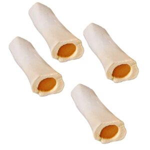 MPP Stuffed Cheese 6 Inch Shin Dog Bones Refillable Dental Chew Delicious and Nutritious (2 Bones)