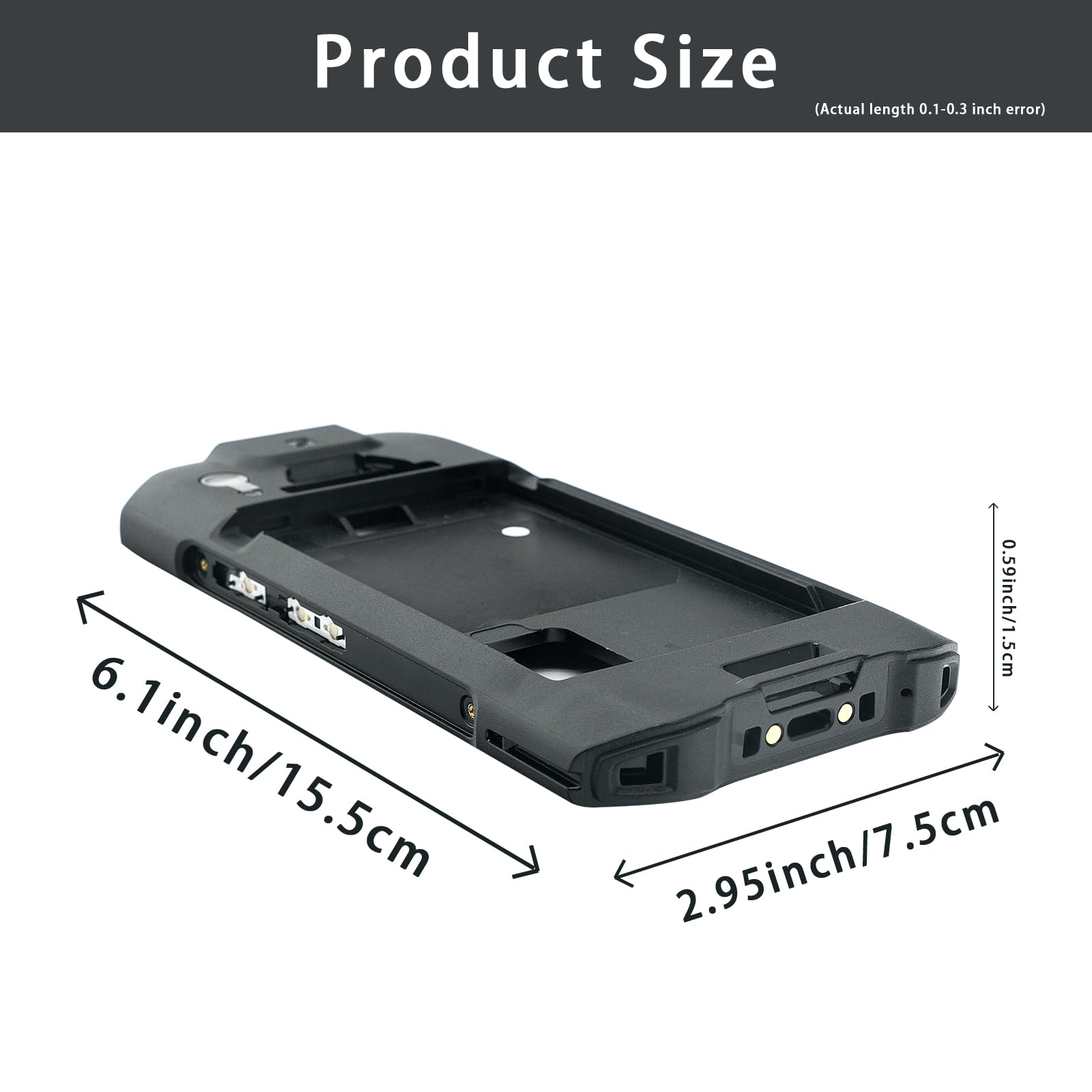 TC21 TC26 Back Cover Replacement for Zebra TC210K TC26AK TC26BK TC26CK TC26DK Handheld Barcode Scanner Mobile Computer, Rugged Case