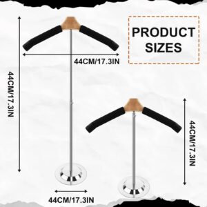 YEXEXINM 2 Pack Adjustable T Shirt Display Flexible Shoulder Stand，17- 31 InchT Shirt Display Stand for Clothing Garment Coat Retail Vendor，Shirt Rack，Metal Clothing Display Rack