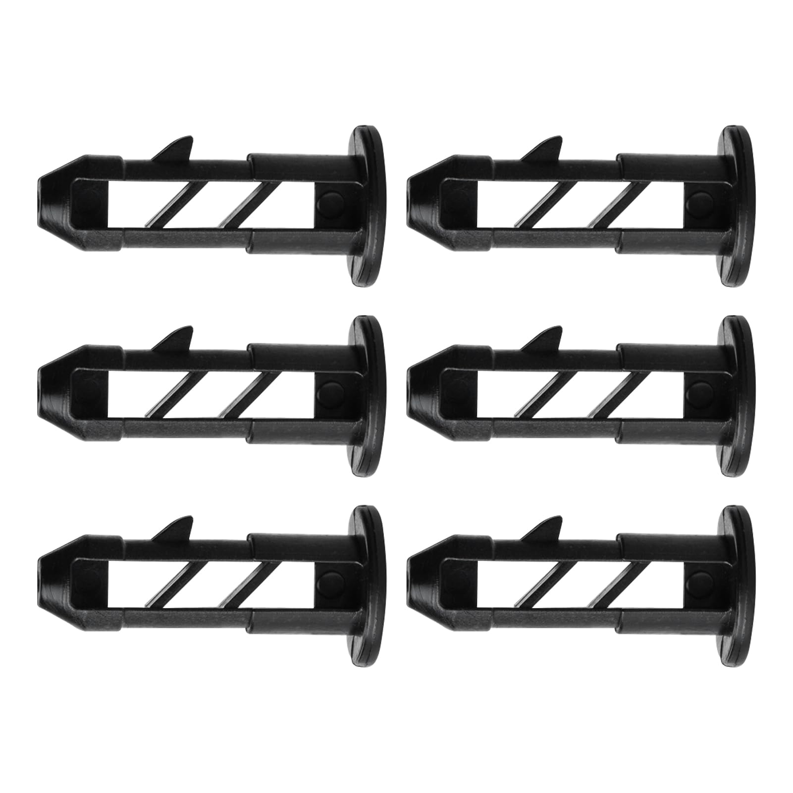 6pcs Wheelie Bin Lid Hinge Pins, Plastic Wheelie Bin Lock Bin Lid Hinge Pins Dustbin Lid Fixings Wheelie Bin Hinge Fits Most Standard Size Wheelie Bins(Black)