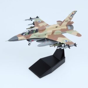 vdakyurm F-16I Storm Israeli Air Force Attack Falcon Fighter Model Planes 1:72 Scale Diecast Military Airplane Models for Collection and Gift