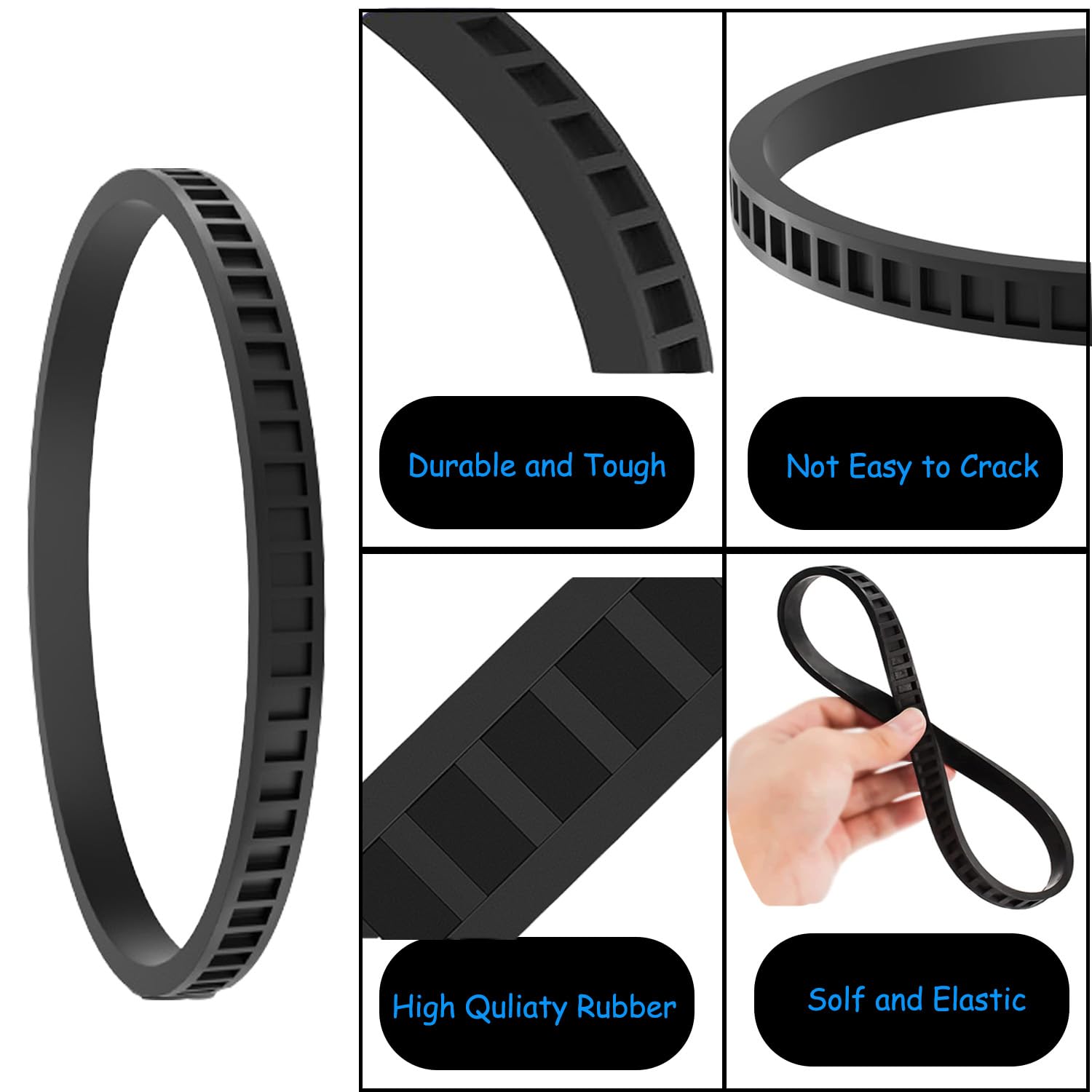 4 PCS 45-69-0010 for Milwaukee Pulley Tires Replacement Portaband Saw Belts 6225 6230 6232-6 AO2807 6238N 6238-20 2729-20