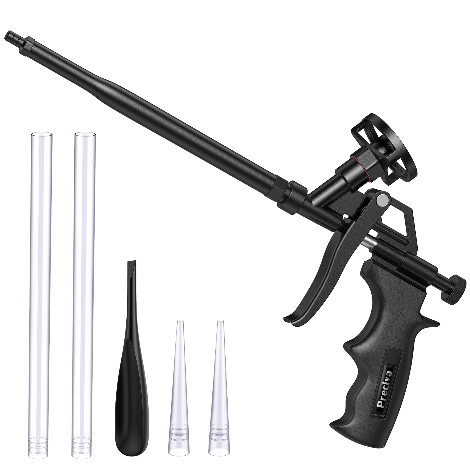 Foam Gun, Preciva Professional Foaming Gun Heavy Duty PU Expanding Foam Gun Spray Application Applicator