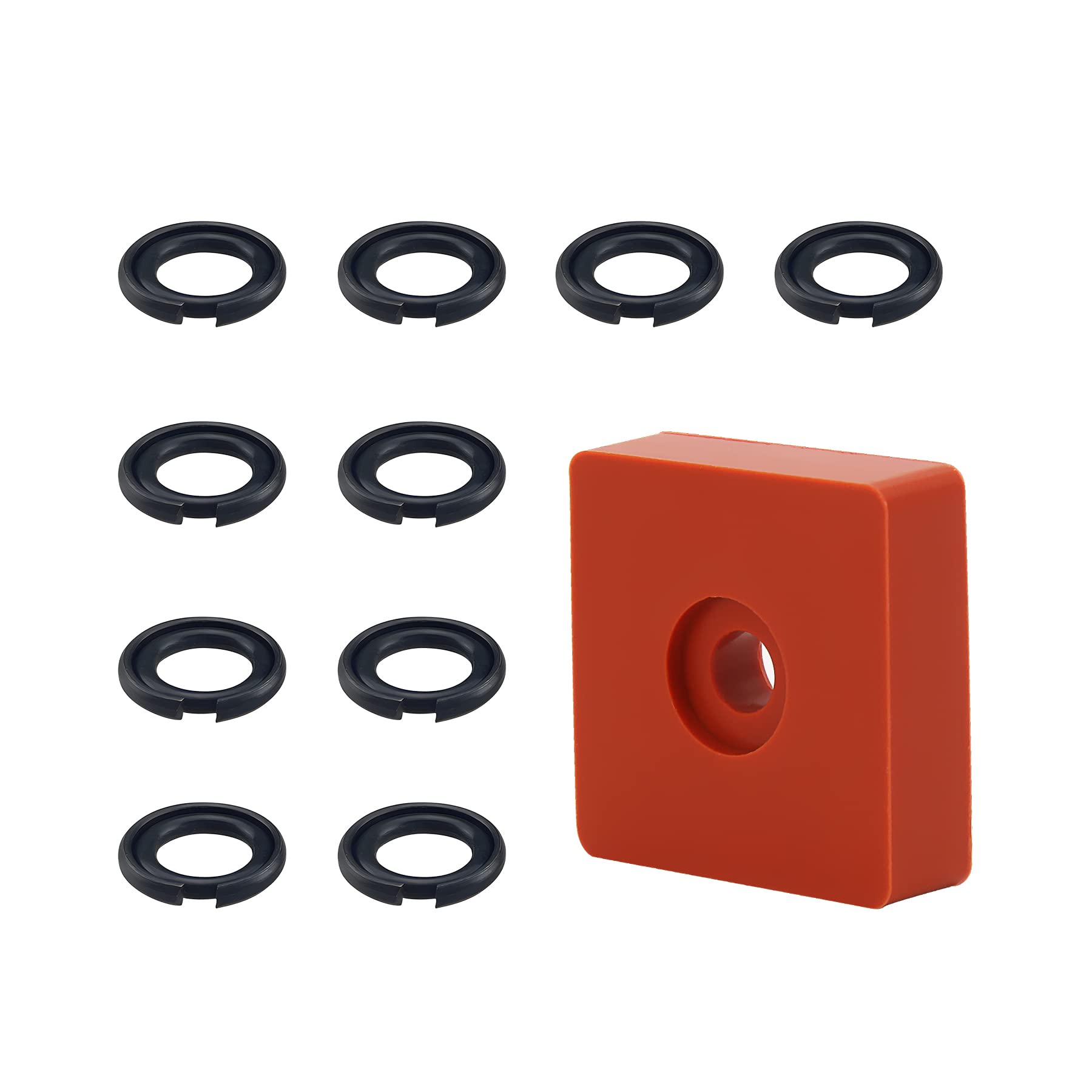 RURBRIN 20 Sets 1/2" Impact Wrench Retaining Rings with O-Ring, Compatible with Electric/Pneumatic Wrench, Including Retainer Ring Anvil Install Tool