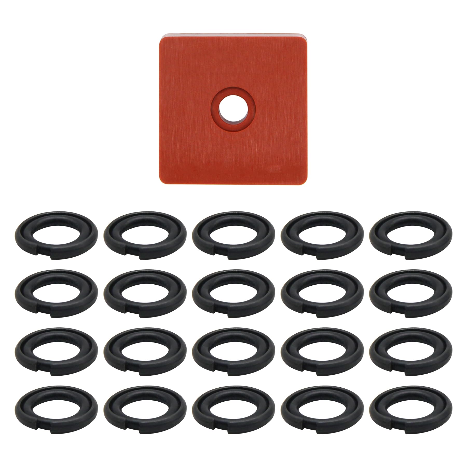 RURBRIN 20 Sets 1/2" Impact Wrench Retaining Rings with O-Ring, Compatible with Electric/Pneumatic Wrench, Including Retainer Ring Anvil Install Tool