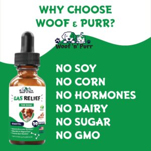 Natural Gas Relief for Dogs - Dog Gas Relief - Dog Constipation Relief - Constipation Relief for Dogs - Dog Gas - Dog Constipation - Dog Gas Aid - Dog Vitamins and Supplements - 1 fl oz - Bacon Flavor