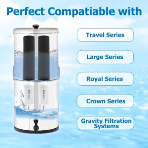 Larayci Fluoride Water Filter, Replacement for Berkey® PF-2® Elements, Berkey® Gravity Filtration System, including Big, Travel, Royal, Imperial and Crown Series, Natural filter material, Pack of 2