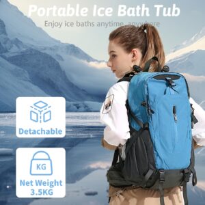 Portable Ice Bath Tub for Athletes Adults, Large 99 Gallons Ice Plunge Tub with Cover, Ice Pod Cold Bath Plunge Tub for Cold Water Therapy and Recovery, Thicken Cold Tub Ice Baths at Home & Outdoor