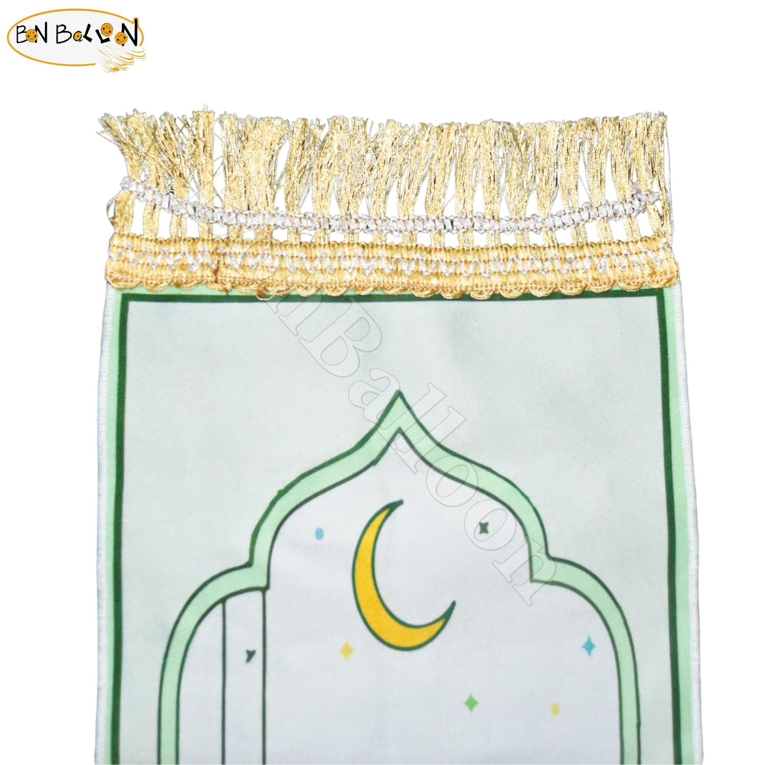 Egyptian Prayer Rug Muslim Carpet Mat Islamic Childrens Salat Small Kids Janamaz Sajda Rugs Sajadah Namaz Child Toddler Mosque Mini Praying Musallah Salah Gebetsteppich Masged Ramadan (Light Green)