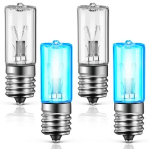 qualirey 4 pack uv-c replacement bulbs 3w uv light bulbs compatible with gg1000, gg1100w, gg1100b, gg1000ca, lb-1000, ggh200, 661000ca 10v uvc lamp