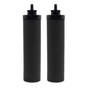 larayci water filter replacement for berkey® bb9-2 black activated carbon filters, compatible with berkey® gravity water filter system, pack of 2