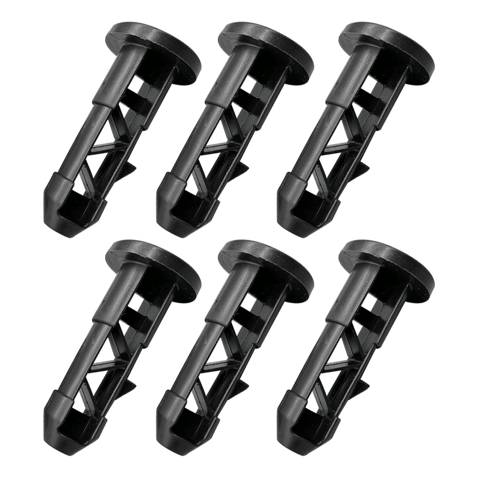 6pcs Wheelie Bin Lid Hinge Pins, Plastic Wheelie Bin Lock Bin Lid Hinge Pins Dustbin Lid Fixings Wheelie Bin Hinge Fits Most Standard Size Wheelie Bins(Black)