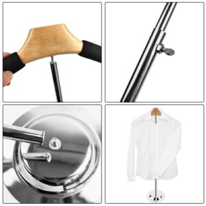 YEXEXINM 2 Pack Adjustable T Shirt Display Flexible Shoulder Stand，17- 31 InchT Shirt Display Stand for Clothing Garment Coat Retail Vendor，Shirt Rack，Metal Clothing Display Rack