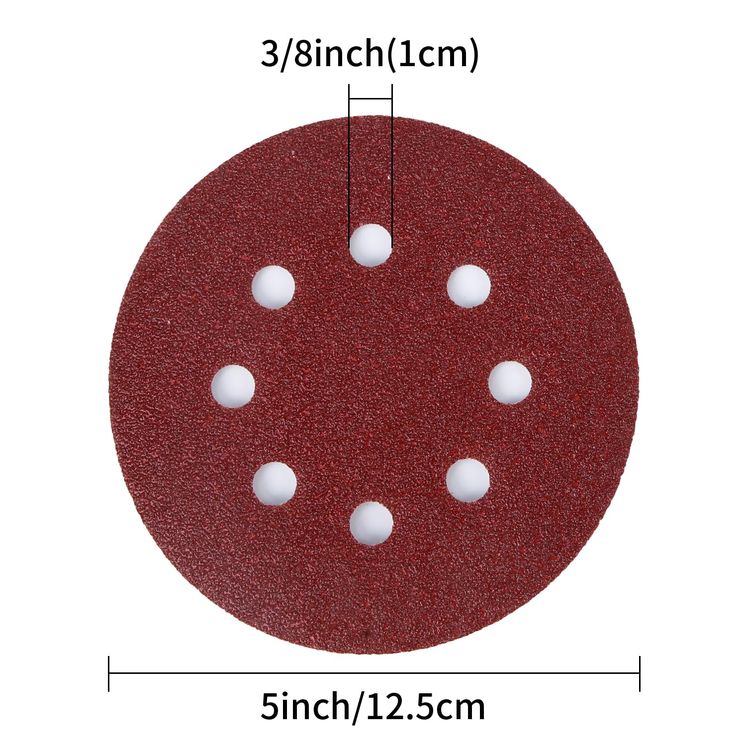 50-Piece 5 inch Sanding Disc Complete Grit Selection, Sanding Discs Sandpaper for Random Orbital Sander 60/120/240/400/600/800/1000/1200/1500/2000