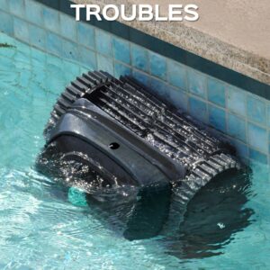 WYBOT C1 Cordless Robotic Pool Cleaners, Powerful Suction, Wall Climb Pool Robot with Intelligent Route Planning, Lasts 150Mins, Ideal for In-Ground Pools Up to 1,614 Sq.ft