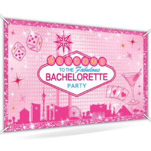 avezano las vegas bachelorette backdrop welcome tofabulous las vegas bachelorette party decorations banner pink casino casino theme prom bachelorette banner supplies props 70.8 x 43.3 inch