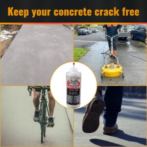 Magic Crack Filler 2LB Concrete Slab Gray, for Filling in Concrete Cracks on Driveways, Walkways and Patios. Installs Easily Dry Granular No Mess and DIY (Gray, 1)