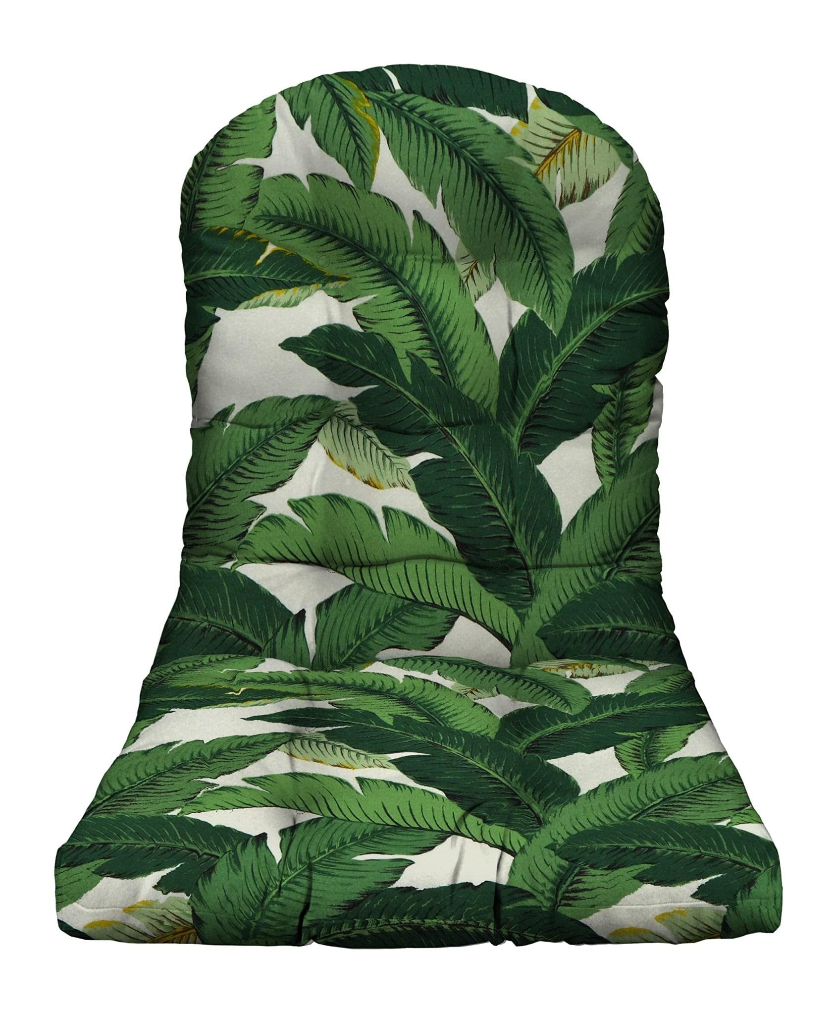 RSH DECOR: Tufted Adirondack Chair Cushion | 42.5” x 21” | All-Weather Spun Fabric | Water and Fade-Resistant | Outdoor Cushion for Patio Furniture | Swaying Palms Aloe