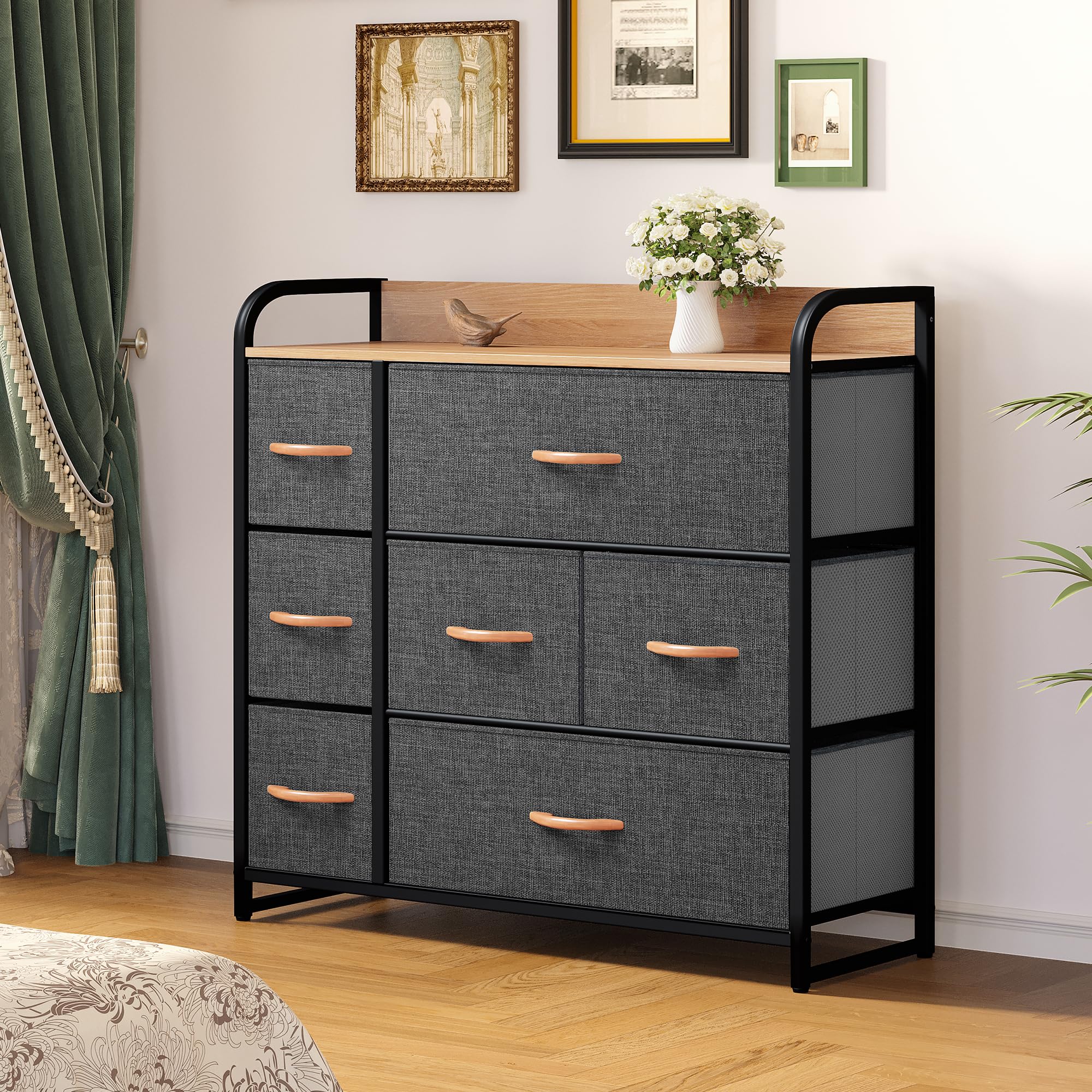 YITAHOME Dresser Drawers, Organizer Unit for Bedroom, Fabric Dresser Storage Tower, Organizer Unit for Bedroom, Living Room, Hallway, Closets