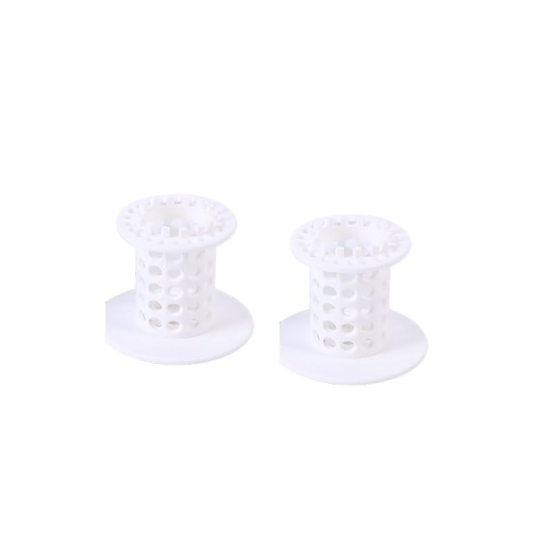 2Pcs White TPR Drain Protector Bathtub Drain Hair Catcher for Bathroom Drains Shower Stall Drain Protector Hair Catcher Bathroom Sink and Bathtub Accessories,Bathroom Fixtures