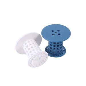 2Pcs White TPR Drain Protector Bathtub Drain Hair Catcher for Bathroom Drains Shower Stall Drain Protector Hair Catcher Bathroom Sink and Bathtub Accessories,Bathroom Fixtures