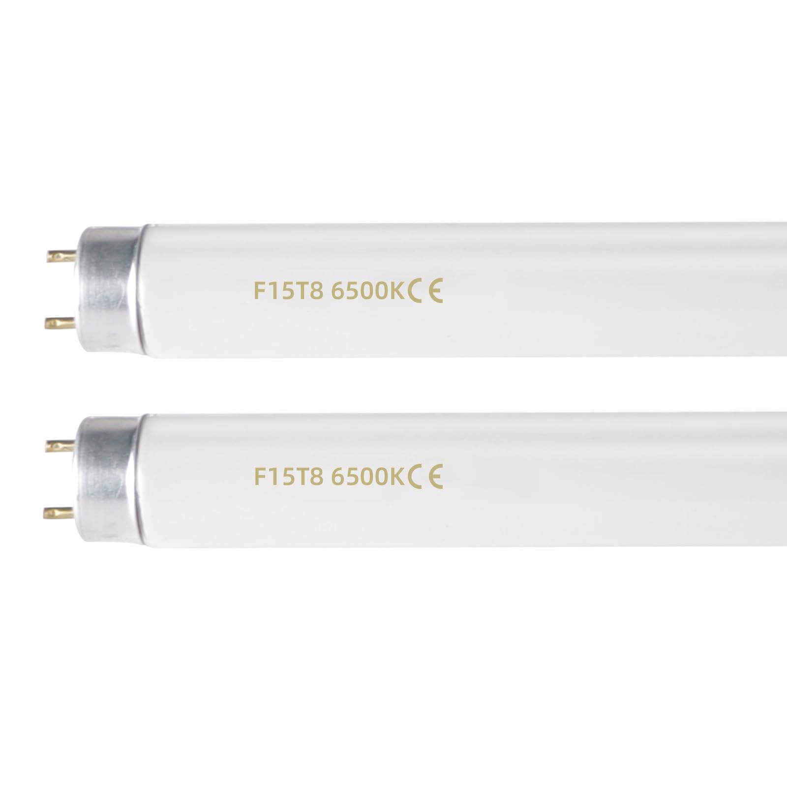 coospider-repta F15T8/DL 6500K 15W 18" T8 Fluorescent Linear Tube Bulb Daylight G13 Base 2 Pack