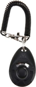 black clicker easy to use with button dog training accessories agility equipment,training and behavior aids,dogs