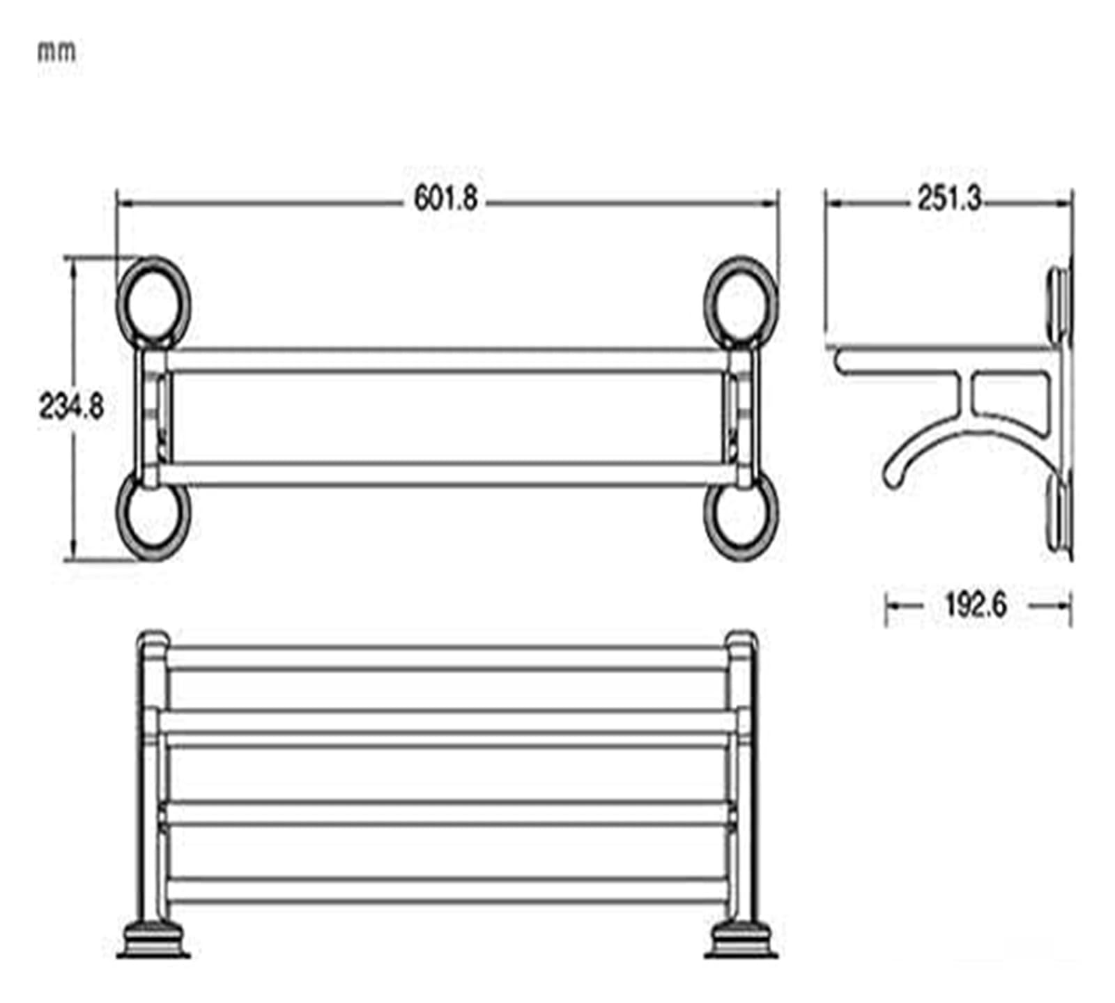 Towel Racks Towel Rail Holder Towel Bar Stainless Steel Powerful Suction Cup Multi-Function Bathroom