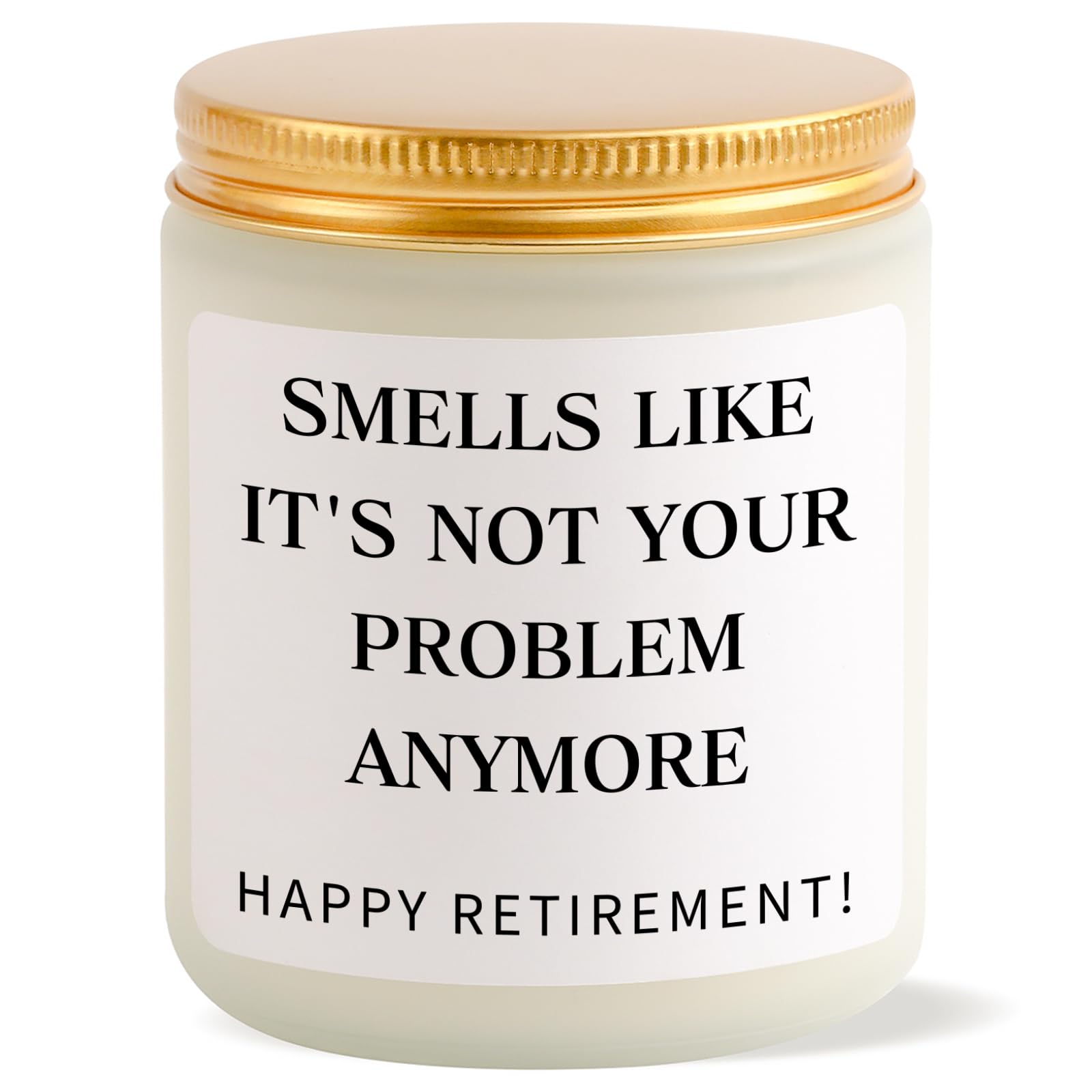 Retirement Gift for Woman, Cool Retirement Gifts for Women 2024, Happy Retirement Candle, Retirement Party Decorations, Funny Retired Gifts for Teacher Nurses Coworker Boss - Lavender Scented Candle