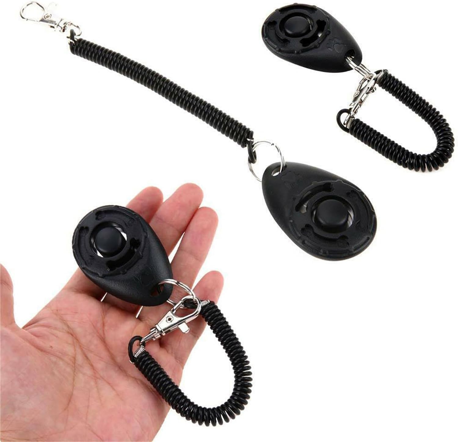 Black Clicker Easy to Use with Button Dog Training Accessories Agility Equipment,Training and Behavior Aids,Dogs