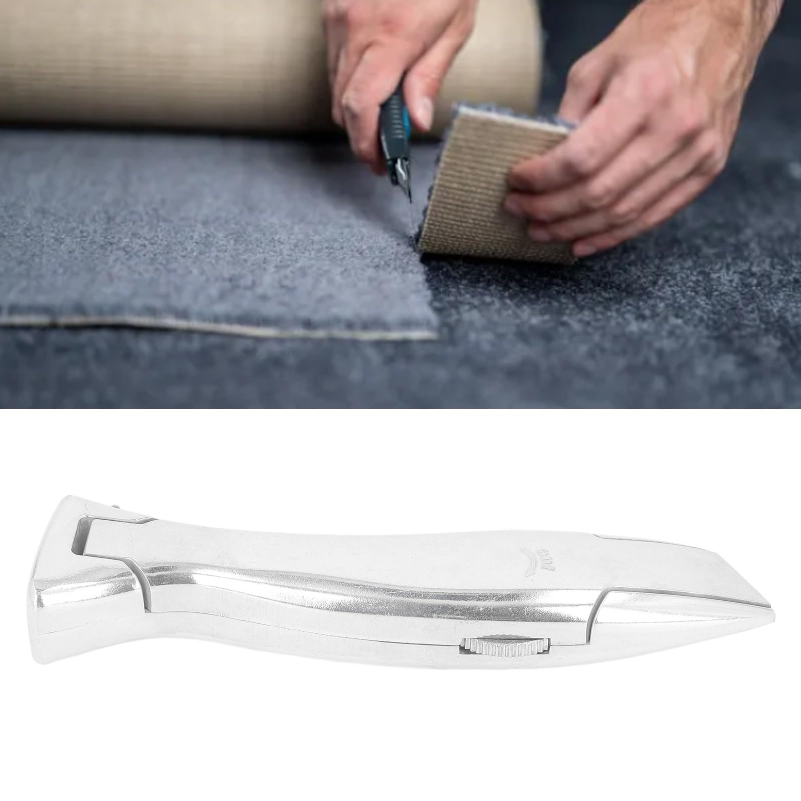 Hook Blades Carpet Knife Razor Blades Hook Razor Blade, Flooring and Roofing Knife with Storage Box for Cutting Plastic Carpets