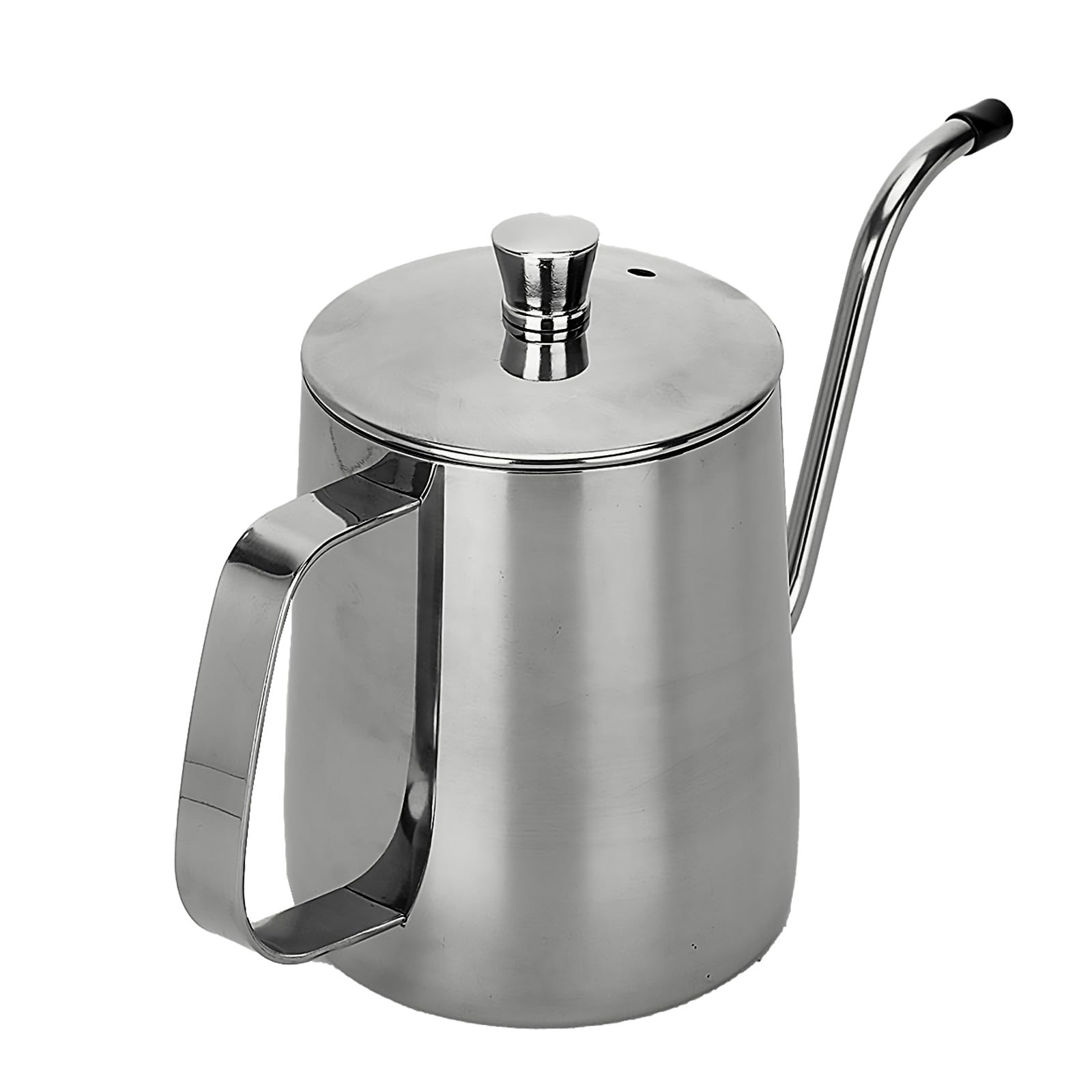 Mcilpoog Warrior Gooseneck Kettle 1.7 Liter for Pour Over Coffee and Tea with Temperature Indicator, Stainless Steel, 18/8, 304, for All Stovetops