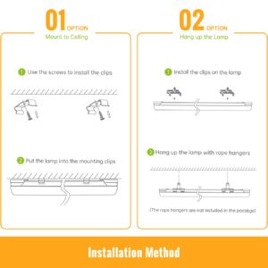 SpeePlant Led Shop Lights 4FT 4 Packs, 50W 5800LM 6500K, Linkable 4ft Led Shop Light, Super Bright 4 Foot Led Shop Lights for Workshop, V Shape 4 ft Led Light Fixture, Double Row Led Tube Lights