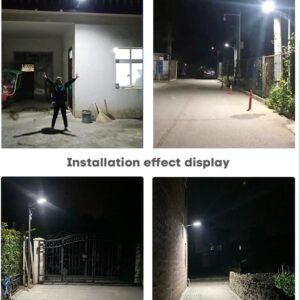 Homeandlighting 60w Solar Street Light, Homeandlighting 60w Solar Street Light 6000 Lumens By Home And Lighting, Home And Lighting Solar Lights Outdoor, Remote Control,4 Lighting Modes,Waterproof (1)