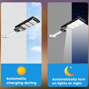 Homeandlighting 60w Solar Street Light, Homeandlighting 60w Solar Street Light 6000 Lumens By Home And Lighting, Home And Lighting Solar Lights Outdoor, Remote Control,4 Lighting Modes,Waterproof (1)