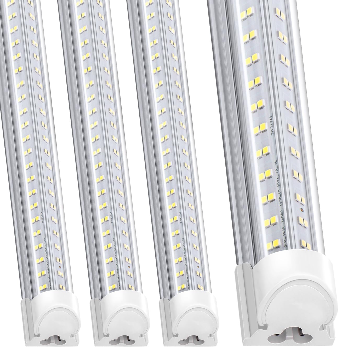 SpeePlant Led Shop Lights 4FT 4 Packs, 50W 5800LM 6500K, Linkable 4ft Led Shop Light, Super Bright 4 Foot Led Shop Lights for Workshop, V Shape 4 ft Led Light Fixture, Double Row Led Tube Lights