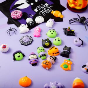 JOYIN 48 Pcs Halloween Mochi squishy toys Bulk, Halloween Toys for Halloween Party Favors Decoration, Trick or Treats Sensory Stress Relief Toy, Classroom Prizes Goodie Bag Filler Kids Gift