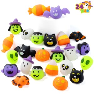 JOYIN 48 Pcs Halloween Mochi squishy toys Bulk, Halloween Toys for Halloween Party Favors Decoration, Trick or Treats Sensory Stress Relief Toy, Classroom Prizes Goodie Bag Filler Kids Gift