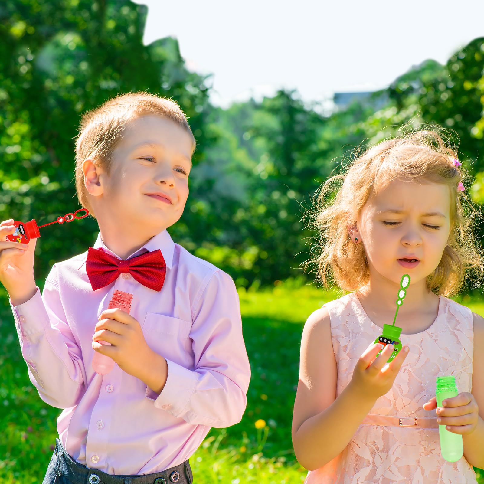 Construction Bubbles for Kids 16 Pack Wand Bubble with Thank You Cards Classroom Prizes Wedding Goodie Bag Stuffer Construction Birthday Party Supplies