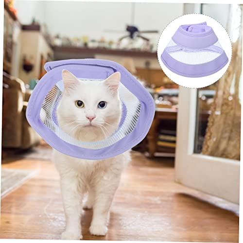 Yardwe 5pcs Compound Cone Collar Fish Bowls for Betta Bite Collar Small Cat Collar Cat Recovery Collar Cone for Cats After Surgery Cat Healing Collar Pet Neck Ring Electronic Pillow PVC