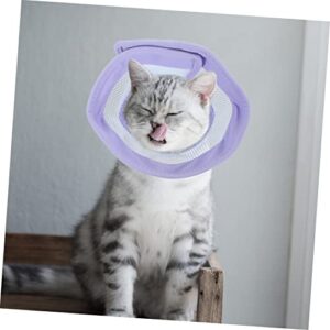 Yardwe 5pcs Compound Cone Collar Fish Bowls for Betta Bite Collar Small Cat Collar Cat Recovery Collar Cone for Cats After Surgery Cat Healing Collar Pet Neck Ring Electronic Pillow PVC