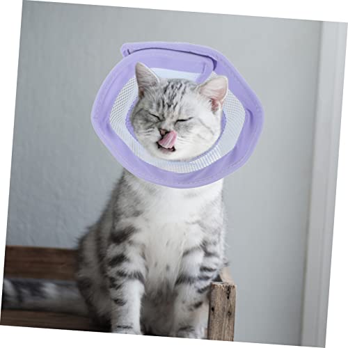 Yardwe 5pcs Compound Cone Collar Fish Bowls for Betta Bite Collar Small Cat Collar Cat Recovery Collar Cone for Cats After Surgery Cat Healing Collar Pet Neck Ring Electronic Pillow PVC